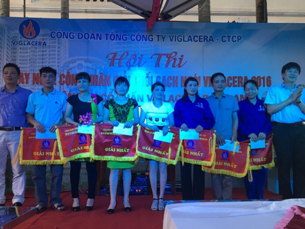 Công ty CP Viglacera Đông Anh: Hội thi tay nghề Công nhân giỏi tiết kiệm và hiệu quả